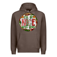 Coffee Christmas i'll be nice next year Premium Hoodie - Artiststas