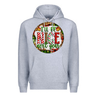 Heather Grey Christmas i'll be nice next year Premium Hoodie - Artiststas