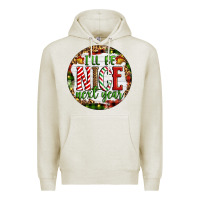 Oatmeal Heather Christmas i'll be nice next year Premium Hoodie - Artiststas