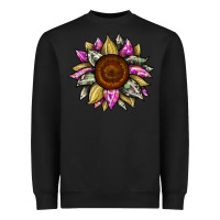 Black sunflower camouflage Heavyweight Sweatshirt - JahusDesignShop