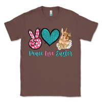 Chestnut peace love easter with bunny and butterfly Classic Tee - Artiststas