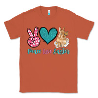 Copper peace love easter with bunny and butterfly Classic Tee - Artiststas