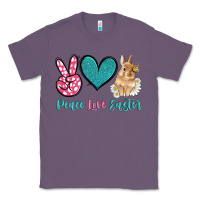 Lavender peace love easter with bunny and butterfly Classic Tee - Artiststas