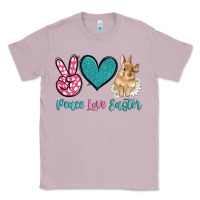 Lilac peace love easter with bunny and butterfly Classic Tee - Artiststas
