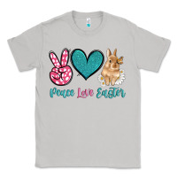 Moon Dust peace love easter with bunny and butterfly Classic Tee - Artiststas