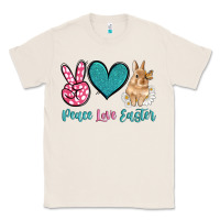 Natural peace love easter with bunny and butterfly Classic Tee - Artiststas