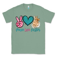 Sage peace love easter with bunny and butterfly Classic Tee - Artiststas