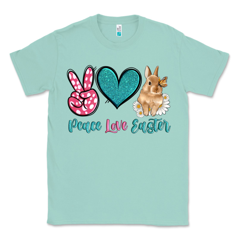 Peace Love Easter With Bunny And Butterfly Classic Tee by Artiststas | Teevron