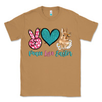 Toasted Coconut peace love easter with bunny and butterfly Classic Tee - Artiststas