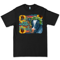 Black Cow Serape Just a Little Moody Premium Tee - CowCowDesign
