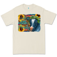 Bone Cow Serape Just a Little Moody Premium Tee - CowCowDesign