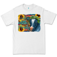White Cow Serape Just a Little Moody Premium Tee - CowCowDesign