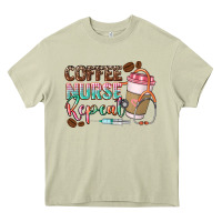 Mossy coffee nurse repeat Heavy Core Tee - CowGirlArtShop