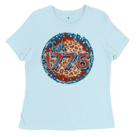 Baby Blue Est. 1776 Ladies Tee - FaDigitalArtStudio