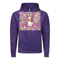 Cloud Purple Easter Bunny Vintage Hoodie - CowhideDigitalArt