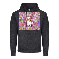 Vintage Black Easter Bunny Vintage Hoodie - CowhideDigitalArt