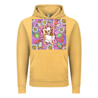 Vintage Mustard Easter Bunny Vintage Hoodie - CowhideDigitalArt