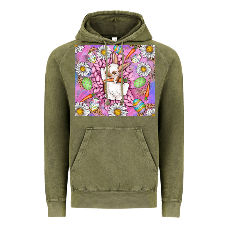 Easter Bunny Vintage Hoodie by CowhideDigitalArt | Teevron