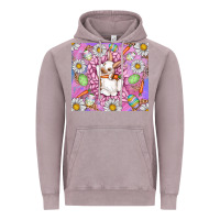 Vintage Zinc Easter Bunny Vintage Hoodie - CowhideDigitalArt