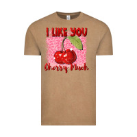 Vintage Coffee i like you cherry much Vintage Tee - FaDigitalArtStudio