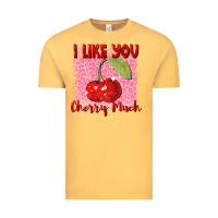Vintage Mustard i like you cherry much Vintage Tee - FaDigitalArtStudio