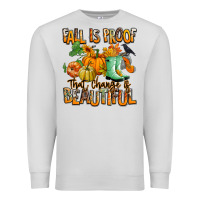 Dove Grey Fall is proof that change is beautiful Premium Sweatshirt - RanaPortraitStore