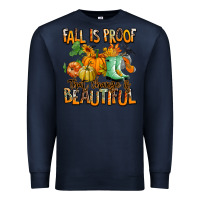 Navy Fall is proof that change is beautiful Premium Sweatshirt - RanaPortraitStore