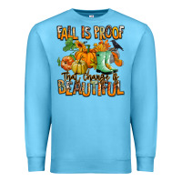 Ocean Blue Fall is proof that change is beautiful Premium Sweatshirt - RanaPortraitStore