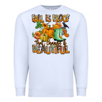 White Fall is proof that change is beautiful Premium Sweatshirt - RanaPortraitStore