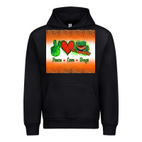 Black peace love frogs Urban Hoodie - Jasminsmagicworld