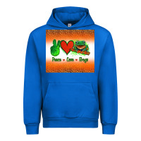 Cobalt peace love frogs Urban Hoodie - Jasminsmagicworld