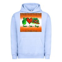 Pigment Grape Ice peace love frogs Urban Hoodie - Jasminsmagicworld