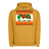 Pigment Peanut Butter peace love frogs Urban Hoodie - Jasminsmagicworld