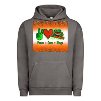 Pigment Tornado peace love frogs Urban Hoodie - Jasminsmagicworld