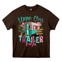 Chocolate Brown upper class trailer trash Heavy Core Tee - RanaPortraitStore