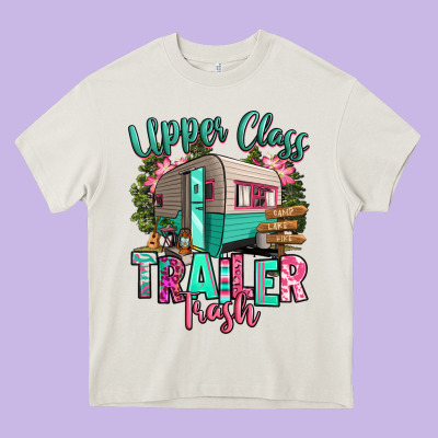 Upper Class Trailer Trash Heavy Core Tee Designed By Ranaportraitstore
