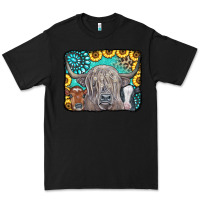 Black Cows Glitter Turquoise Leopard Sunflowers Premium Tee - CowCowDesign