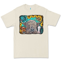 Bone Cows Glitter Turquoise Leopard Sunflowers Premium Tee - CowCowDesign