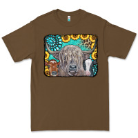 Cacao Cows Glitter Turquoise Leopard Sunflowers Premium Tee - CowCowDesign