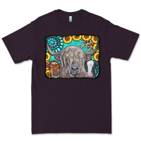 Plum Cows Glitter Turquoise Leopard Sunflowers Premium Tee - CowCowDesign