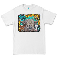 White Cows Glitter Turquoise Leopard Sunflowers Premium Tee - CowCowDesign