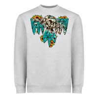 Heather Grey thunderbird Heavyweight Sweatshirt - JahusDesignShop