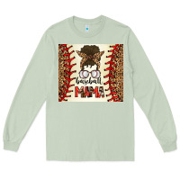 Matcha Baseball Mom Messy Bun Long Sleeve Tee - CowhideDigitalArt