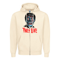 Sandshell they live Zipper Hoodie - DesigneFamous
