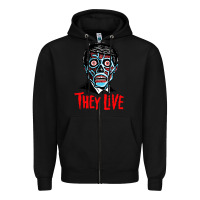 Black they live Zipper Hoodie - DesigneFamous