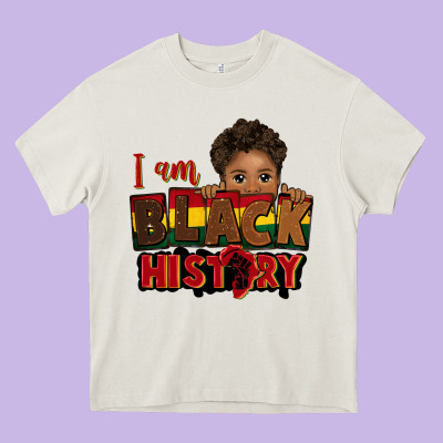 I Am Black History Black Boy Peekaboo Juneteenth Heavy Core Tee Designed By Cowgirlartshop