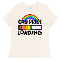 Bone Gay pride loading Ladies Tee - FaDigitalArtStudio