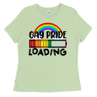 Gay Pride Loading Ladies Tee | Teevron