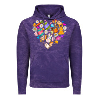 Cloud Purple Easter Love Vintage Hoodie - CowhideDigitalArt
