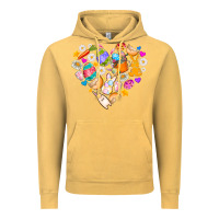 Vintage Mustard Easter Love Vintage Hoodie - CowhideDigitalArt